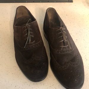 Cole Haan Men’s 9 1/2 Coffee Brown Suede Wingtips Like New